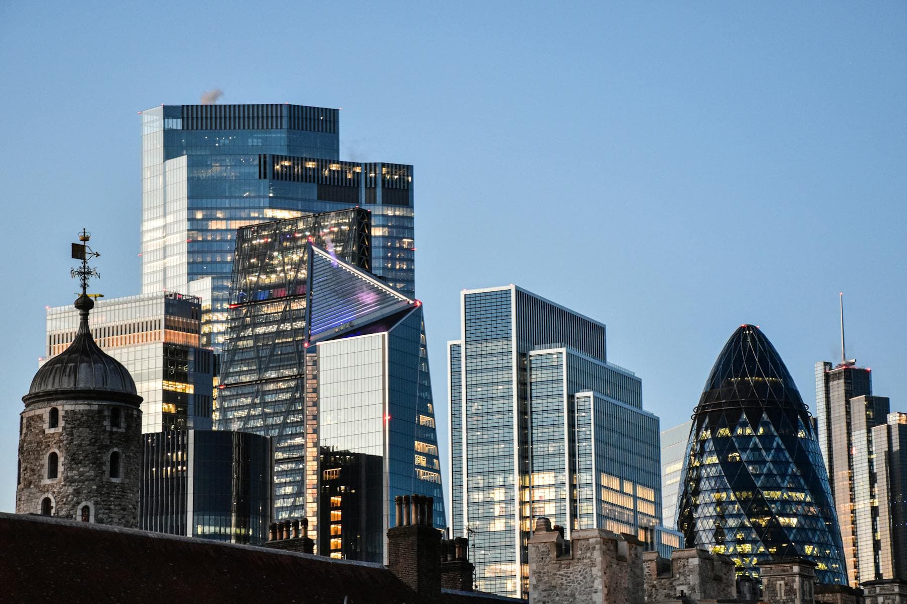City of London commercial skyline