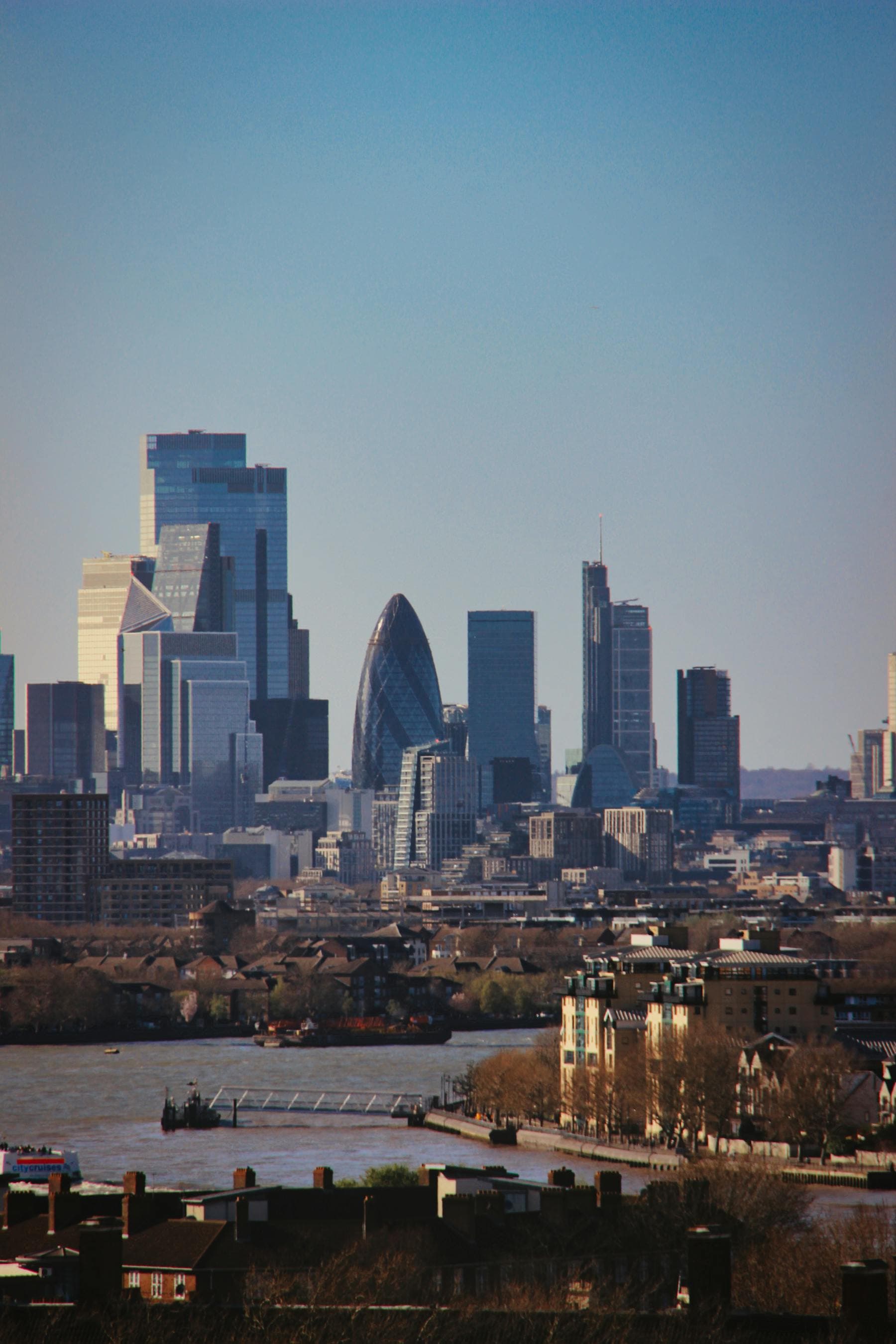 London commercial skyline with the Thames and the City, Commercial EPC in Ealing
